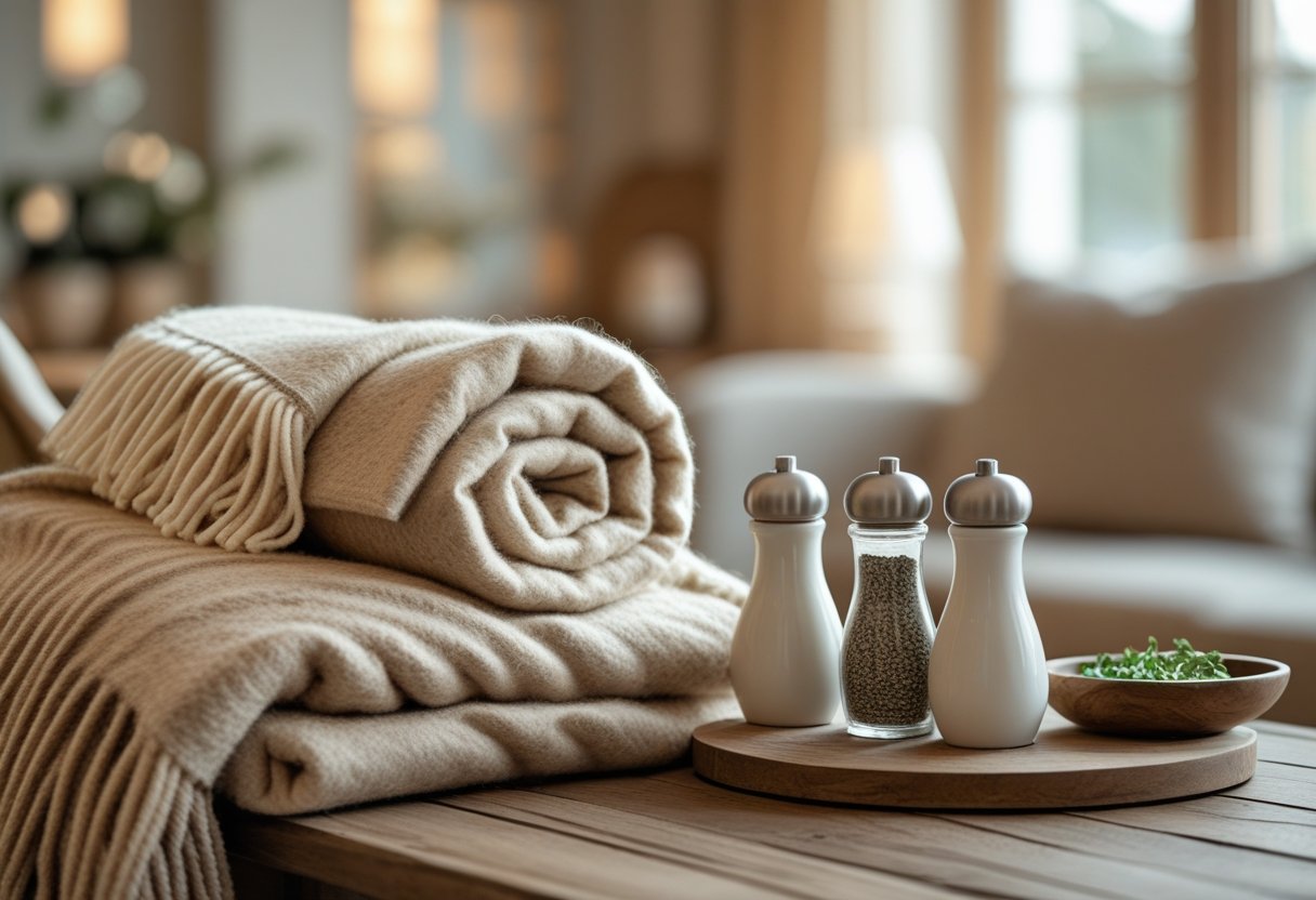 Sådan skaber du en hyggelig atmosfære med tæpper og salt og peber sæt